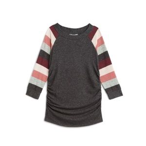 Market and Spruce paulsen knit maternity top gray multicolor stitch fix S